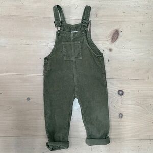 Simple Folk Olive Corduroy Dungaree Overalls